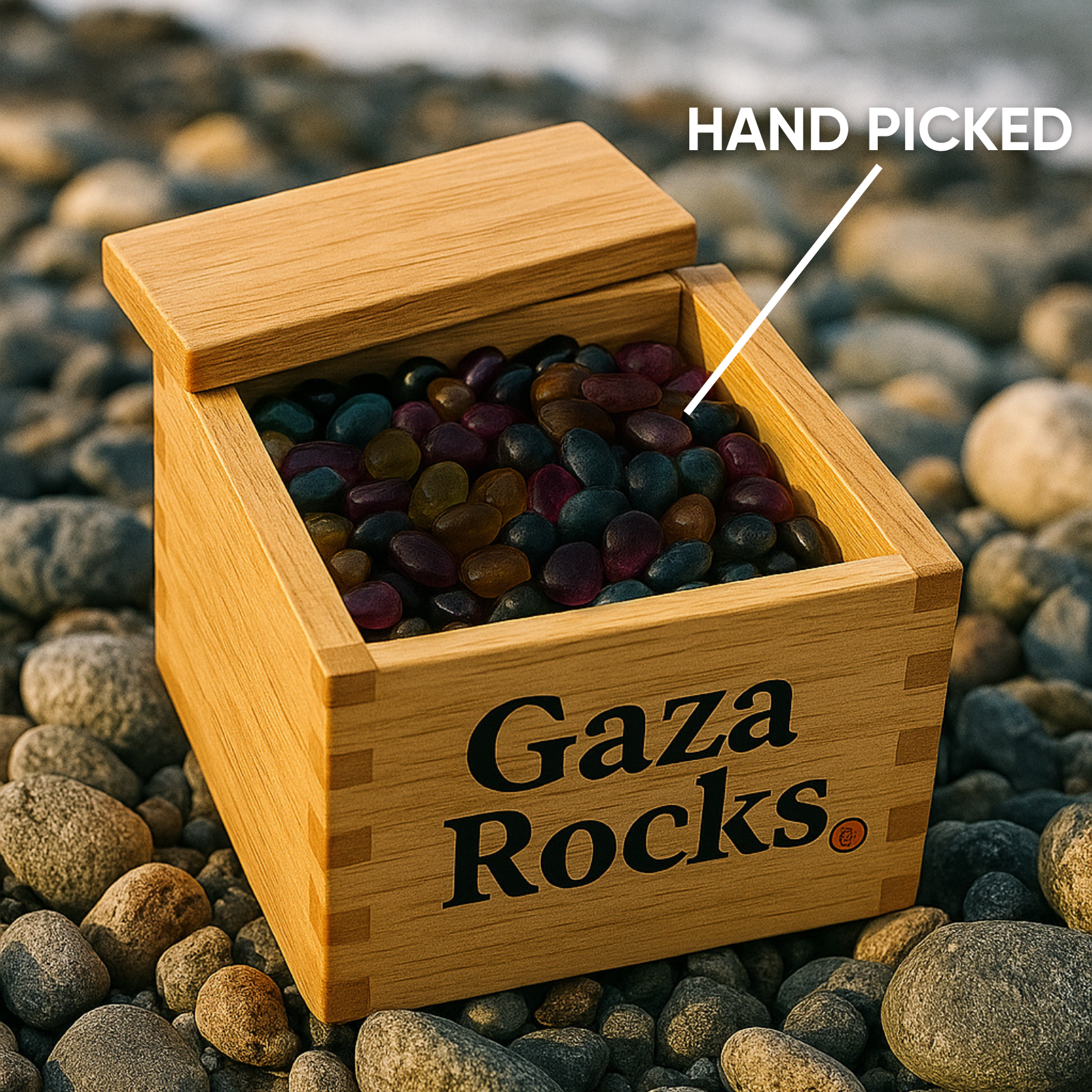 Handpicked Rocks Of Gaza Coast.